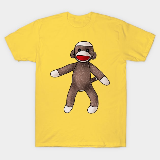 Sock Monkey T-Shirt by Slightly Unhinged